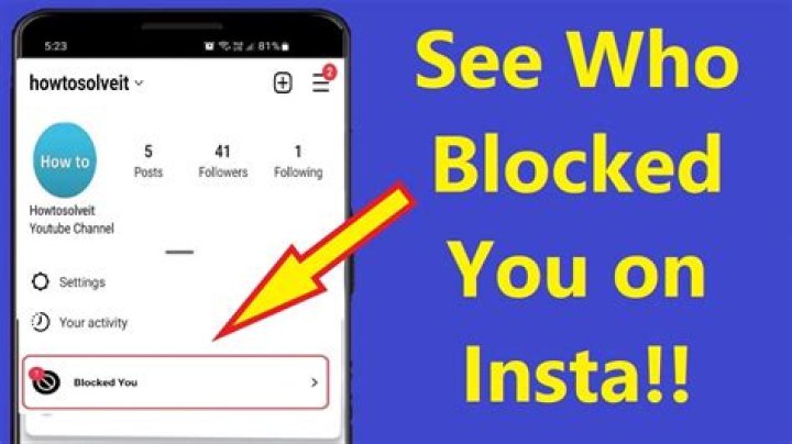 Can I see someone I blocked on Instagram?