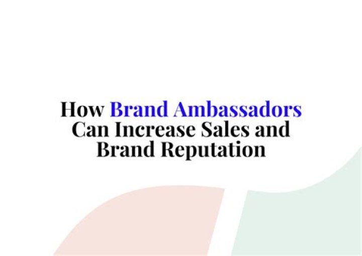 Do brand ambassadors increase sales?