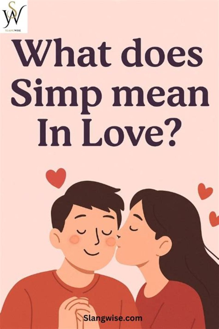 Does simp mean crush?