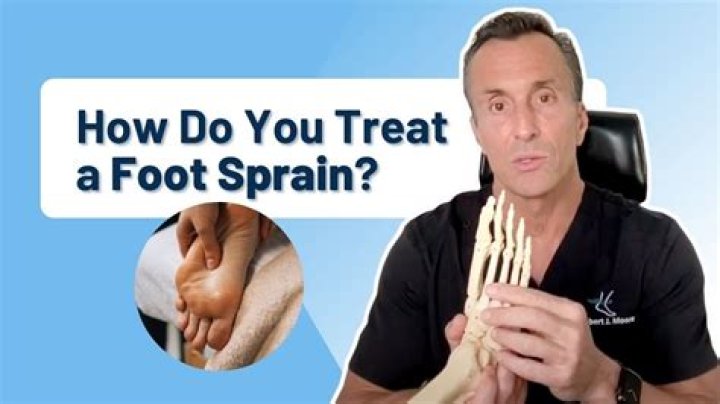 How do you treat a sprained toe at home?