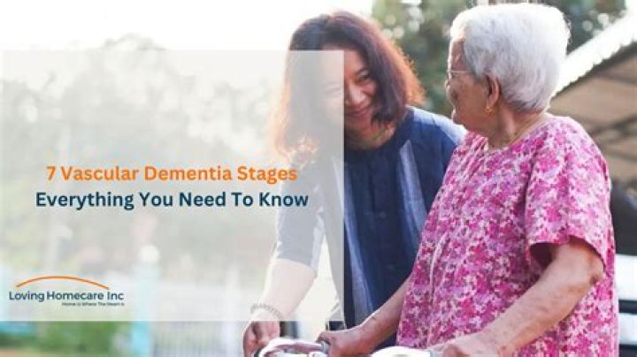 How does a person act with vascular dementia?