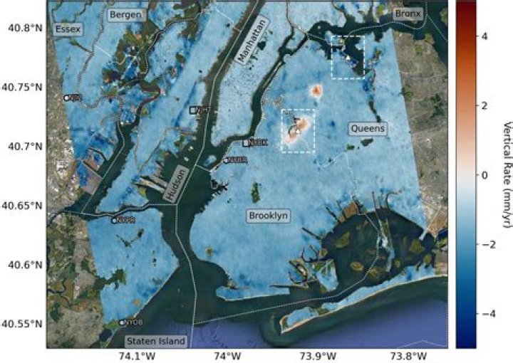 Is New York City sinking?