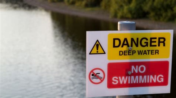 What are the dangers of swimming in a pond?