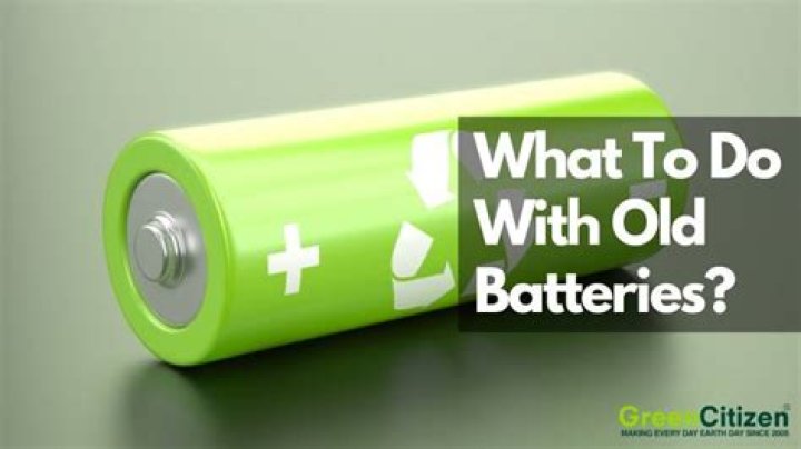 What do you do with old batteries?