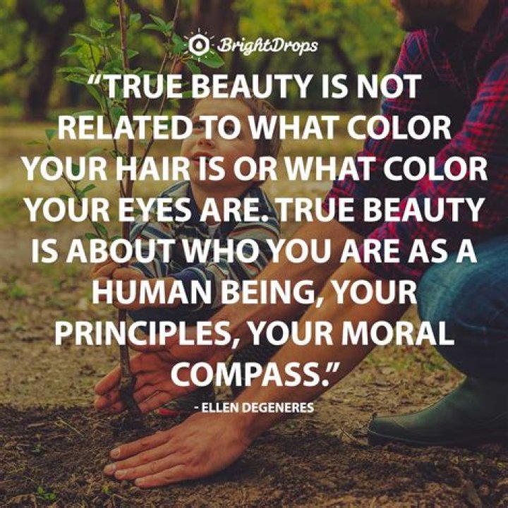 What do you say about natural beauty?
