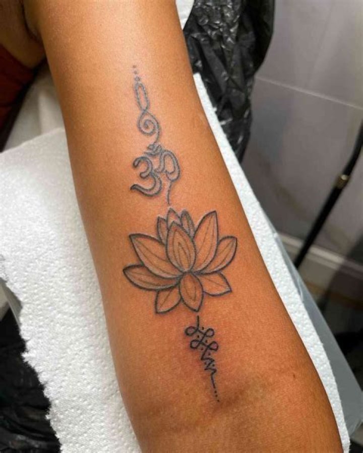 What does a lotus flower tattoo symbolize?