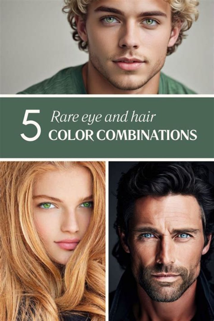 What is the rarest hair color and eye combination?