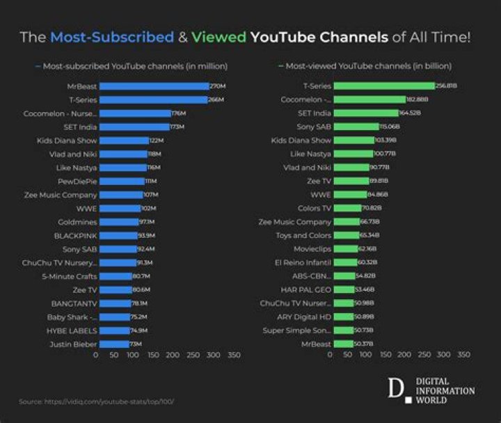 Who gained the most subscribers in 24 hours?