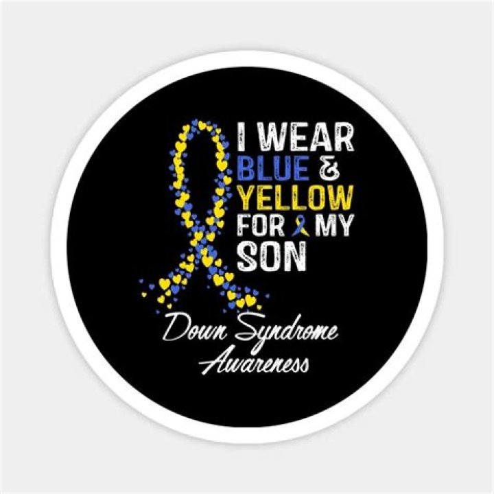 Why are Down syndrome colors blue and yellow?